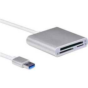 Resim Pazly Çok İşlevli 3'ü 1 Arada Usb 3.0 Kart Okuyucu - Tf/sd/cf Desteği - Alüminyum Yüksek Kalite 