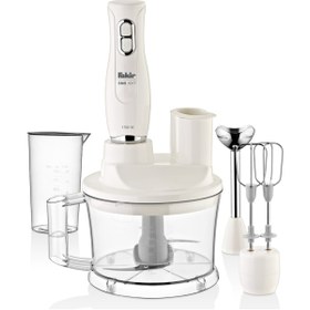Resim Fakir Mutfak Robotu Seti Çok Amaçlı Multi Blender Set Beyaz 