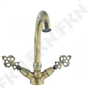 Resim Fkn Klasik Osmanlı Kuğu Antik Lavabo Bataryası 