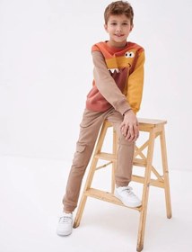 Resim Dpam Erkek Çocuklar İçin Polar Astarlı Jogger Spor Pantolonları 149598338 Kum Rengi 