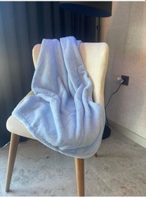 Resim Wellsoft Tek Kişilik Battaniye Sıcak Battaniye Tv Dekor Battaniyesi 100x170 Mavi 