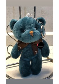 Resim Sevimli Ayıcık Peluş Oyuncak Anahtarlık Uyku Arkadaşı Hediyelik 12 Cm Yeşil 