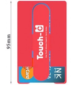 Resim Microcase Touch U Telefon Tablet Silikon Stand Kart Koymalı - Kırmızı 