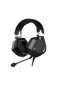 Resim Lecoo Ht402 Usb Kablolu Surround 7.1 Rgb Led Çıkartılabilir Mikrofonlu Kulak Üstü Gaming Kulaklık Siyah 