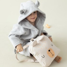 Resim Tiny Bear Organik Pamuk Çocuk Bornoz Gri - Gri / 2/3 Yaş 