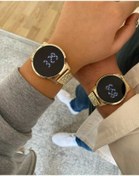 Resim ÇENÇEN Siyah Erkek Kadın Mavi Klips Kordon Kol Saati 