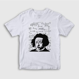 Resim Presmono Unisex Çocuk Formulas Scientist Albert Einstein T-Shirt 