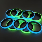 Resim 1 adet Modern Parlayan Karanlıkta Parlayan Bant - Cadılar Bayramı ve Gece Dekorasyonu için Floresan Duvar Çıkartması, Kendinden Yapışkanlı ve Çıkarılabilir Plastik Bant, Parlak Kaplama, Düzensiz Şekil, Tek Kullanımlık - Elektrik Gerekmez 