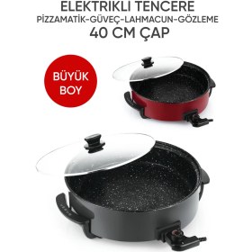 Resim Vesus Elektrikli Tencere, Pizzamatik, Güveç, Gözleme 40 cm Çap Büyük Boy 