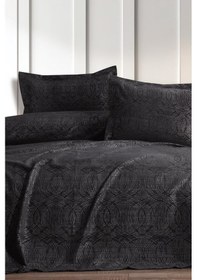 Resim Aren 3 Parça Çift Kişilik Pike Takımı 240x260 Antrasit Antrasit 