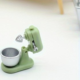 Resim 1 Set 1/12 Ölçek Minyatür Mutfak Aksesuarları - Plastik ve Akrilik Blender, Kahve Makinesi, Buzdolabı ve Daha Fazlası - Elektriksiz, Tüysüz Masaüstü Dekoru için Noel, Yılbaşı, Ramazan ve Evrensel Tatil Sahne 