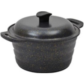 Resim Campout Granit Döküm Kamp Tenceresi 24 Cm Siyah 
