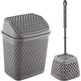 Resim Smartware Katre Çöp Kovası Ve Klozet Fırçası Terra 