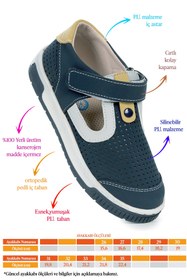 Resim Kiko Kids Ranger Erkek Çocuk Günlük Ayakkabı Petrol - Sarı 