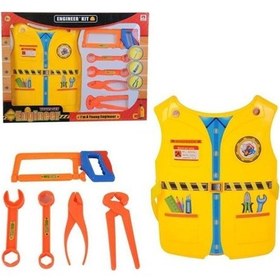 Resim King Toys Yelekli Oyuncak Tamir Seti Ft 1974 