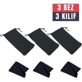 Resim KaktüsKedi 3 Adet Gözlük Kılıfı + Bez Seti 711680 