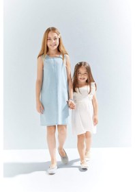 Resim DeFacto Kız Bebek Kolsuz Poplin Yazlık Elbise E8395A525SMER105 