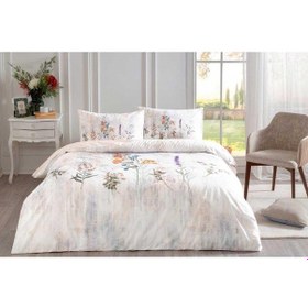 Resim Özdilek Nev Floraison Nevresim Takımı Çift Kişilik Somon - Lastiksiz Somon 