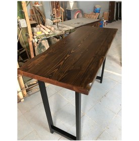 Resim Bintaşmobilya Kütük Ağaç Bar Masa-150X60.Cm 