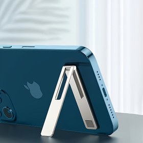 Resim Bir Süper İnce Şeffaf Telefon Standı, Mini Katlanabilir Masaüstü Tutucu, Taşınabilir Sticker Tembel Standı, Akıllı Telefonlar ve Tabletler İçin Uygun, Video Oynatma ve Facetime İçin İdeal, Su Geçirmez Stand 