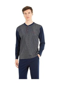 Resim Pierre Cardin 6024 Erkek Jakarlı Pijama Takımı 001 