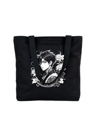 Resim Tattoo Plaj Çantası Kanvas 48x41x10 Cm Siyah - No.03 Siyah 