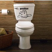 Resim Wc Klozet için Good By Sticker Yapıştırma Model1 