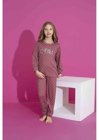 Resim Tarık 10-15 Yaş Kız Çocuk Pijama Girl 2934250 - Gül Kurusu Gül Kurusu 