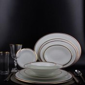 Resim Evaliza Grace Gold 60 Parça 12 Kişilik Yemek Takımı 