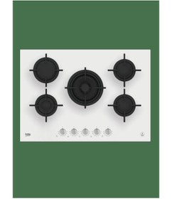 Resim Beko Kocw 75220 Db Ankastre Beyaz Cam Ocak 