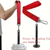 Resim Dayanıklı Demir Kol Güreş Eğitimi Kayışı Çift Üçgen Tokalı - Yüklemeli Pin ve Dizeler Gerekli Değil, Kablo Makineleri ve Serbest Ağırlık Kaldırma için İdeal, Spor Salonu Temel Ekipmanları|Güçlü Yapı|Ayarlanabilir Uzunluk, Kol Egzersiz Ekipmanı 