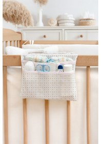 Resim Anne Bebek Bakım Çantası Yenidoğan Alt Açma Değiştirme Düzenleyici Çantası Organizer Solid Bej 