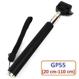 Resim Gplus Eken Xiaomi Sjcam Uyumlu 110 cm Teleskopik Selfie Çubuğu GP55 
