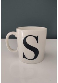 Resim Decorıum Kum S Harfli Kupa Beyaz 
