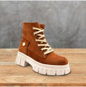 Resim ParkModa Kadın Süet Postal Bot TABA Taba 