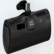 Resim Çelikwork FP07 5000 mAh Type-C 20 W Ultra Hızlı Şarj Taşınabilir Powerbank Siyah 