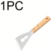 Resim 1 adet Paslanmaz Çelik Temizleme Spatulası, Kalınlaştırılmış Çok Fonksiyonlu Ev Yapıştırıcı Sökücü, Duvar Boyası Kazıma Aracı, Dikişleri Güzelleme Putty Bıçağı. 
