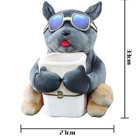 Resim Arabaya Monte Doku Kutusu 2'si 1 Arada Karikatür Peluş Bebek Oto Diğer 