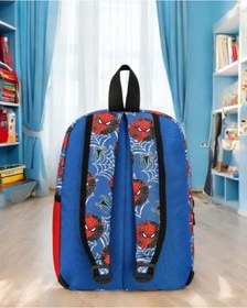 Resim KY Anaokulu Kreş Erkek Çocuk Örümcek Spider Sırt Çantası Suluk Gözlü 2 Bölmeli 