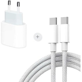 Resim Blue Rain 35W Apple İphone 15 - 16 - Pro - Pro Max Type-C to Type-C Hızlı Şarj Aleti Seti Kablo ve Adaptör 