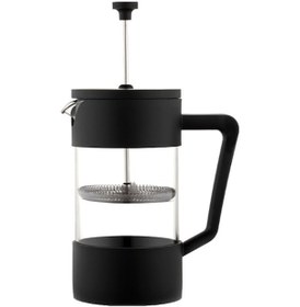 Resim Ev El Yapımı Kahve Fransız Filtre Pres Cam Çay Makinesi Siyah 1000ML 