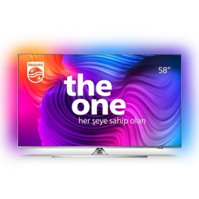 Resim Philips 58PUS8506 58'' 147 Ekran Uydu Alıcılı 4K Ultra HD Android Smart LED TV TV-PUS8506 