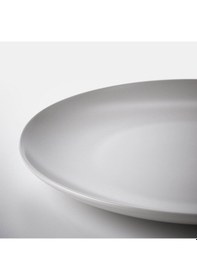 Resim Tabak Seti, Mat Açık Gri, 26 Cm, 4 Adet Gri 