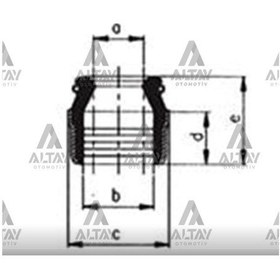 Resim Esse Otomotiv Doblo Fiorino Albea Palio Linea Astra Corsa 1.3M 16V Subap Lastiği - SKT-4S-045-V - 8631652 