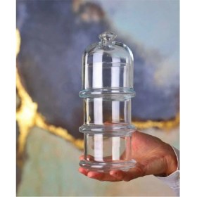 Resim 3 Katlı Çok Renkli Servis Kasesi, Sunumluk, Kurabiyelik, Patisserie Tarzı 