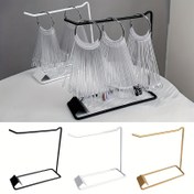 Resim Gel Oje ve Tırnak Sanatı Dekoru için Ağır Hizmet Tipi Metal Organizatör - Sağlam Yapı, Tezgah veya Mağaza Süslemesi İçin Alan Tasarrufu Sağlayan Stand - Salon & Ev Kullanımı - Siyah/Beyaz/Altın Seçenekleri Mevcut, Tırnak Teknisyenlerine Özel Hediye, Şık Metal Vitrin 