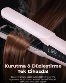 Resim PiranTech KS-914 Profesyonel Kurutma & Düzleştirme Makinesi 1300W 5 Sıcaklık 3 Hız Ayarı 