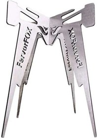 Resim Pazly Ve Tencere Standı Portatif Paslanmaz Ocağı Katlanır Kamp Izgara Geeroyoo Desteği Çelik 17.3x20cm - Wk 