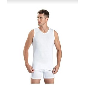 Resim Jiber 123 Erkek Sıfır Kol V Yaka Atlet 6 Adet 001 