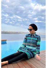 Resim Kahijab Ela Tesettür Mayo - M Yeşil 